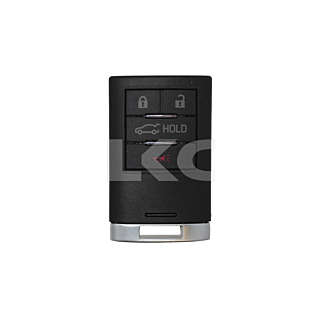 *SHELL & PAD ONLY* Cadillac 4 Button Smart Remote Casing w/ Trunk - FOR STANDARD BLADE EKEYS ONLY - M3N5WY7777A/NBG009768T