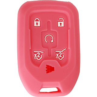 *PROTECT YOUR REMOTE* Chevrolet 6 Button Silicone Cover - Pink