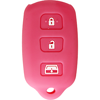 *PROTECT YOUR REMOTE* Toyota 4 Button With Hatch Glass Silicone Cover - Pink