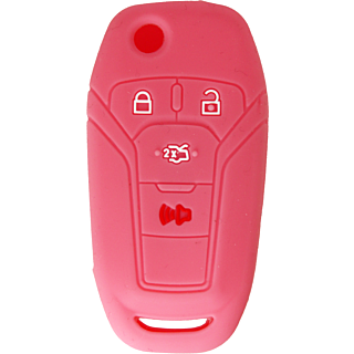 *PROTECT YOUR REMOTE* Ford 4 Button Flip Key Silicone Cover - Pink