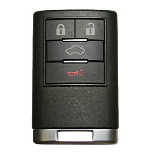 2008 - 2013 Cadillac 4 Button Keyless Entry Remote w/ Trunk - OUC6000066
