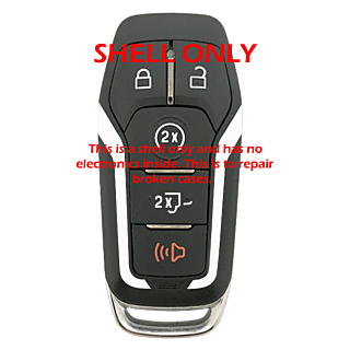 *SHELL, PAD, EKEY ONLY* Ford 5 Button Smart Remote Casing w/ Tail Gate - M3N-A2C31243300