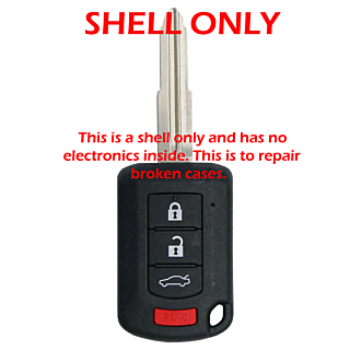 *SHELL & PAD ONLY* Mitsubishi 4 Button Remote Head Key Casing - OUCJ166N
