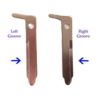 2019 - 2020 Mazda Smart Emergency Insert Key: Left/Right Groove