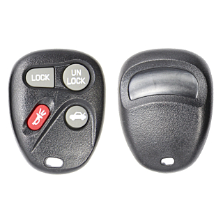 *SHELL & PAD ONLY* Cadillac/Chevrolet 4 Button Keyless Entry Remote Casing - L2C0005T