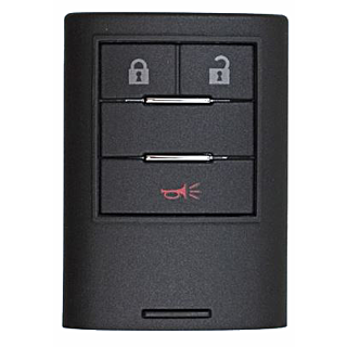 2010 - 2014 Cadillac SRX 3 Button Smart Key - High security emergency key included - NBG009768T