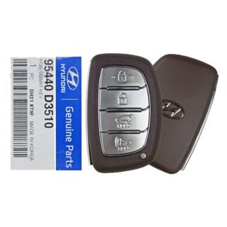 *NEW OEM* 2018 - 2021 Hyundai Tucson 4 Button Smart Remote w/ Hatch - Emergency Key Included - TQ8-FOB-4F11 - OE: 95440-D3510