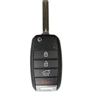 2016 - 2019 Kia Sportage 4 Button Flip Remote Key w/ Hatch - TQ8-RKE-4F27