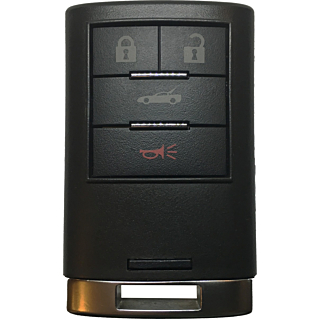 2008 - 2013 Chevrolet Corvette 4 Button Proximity Smart Key Remote - Standard blade included - M3N5WY7777A
