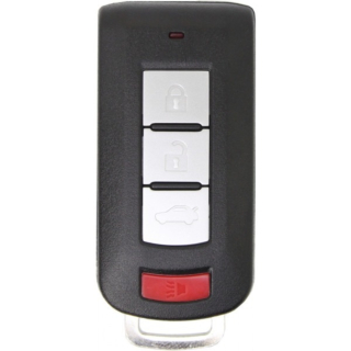 2016 - 2018 Mitsubishi Mirage 4 Button Smart Remote w/ Trunk - Emergency Key Included - OUC003M
