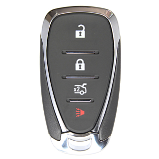 2016 - 2020 Chevrolet 4 Button Smart Remote w/ Trunk - Emergency Key Included - 433Mhz - HYQ4EA