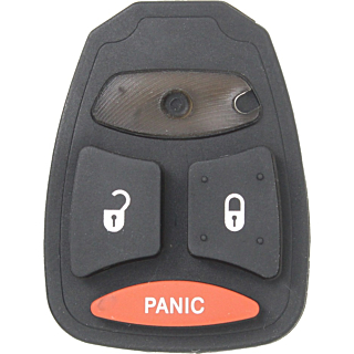 *PAD ONLY* Dodge & Mitsubishi 3 Button Remote Head Key Button Pad - KOBDT04A