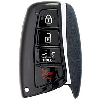 2014 - 2016 Hyundai Genesis 4 Button Smart Remote w/ Hyundai Logo - Emergency key included - SY5DMFNA04