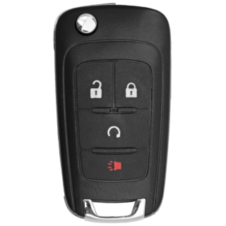 2013 - 2018 OEM GM 4 Button Flip Key w/ Remote Start - AVL-B01T1AC/OHT01060512/V2T-01080512