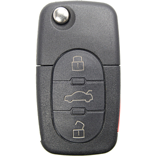 1998 - 2002 OEM Volkswagen 4 Button Flip Key (flip blade attachement included) - 1J0-959-753-F