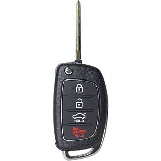 2017 - 2019 Hyundai Sonata 4 Button Flip Remote w/ Trunk - TQ8-RKE-4F25