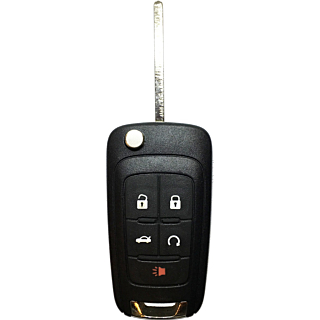 2014 - 2016 Chevrolet 5 Button High Security Remote Flip Key w/ Remote Start - KR55WK50073