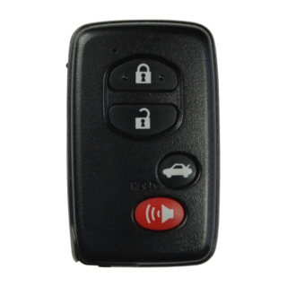 2007 - 2013 Toyota 4 Button Smart Remote - Emergency Key Included - E Board - HYQ14AAB/HYQ14AEM