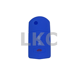 *BLUE* Mazda 3 Button Flip Key Silicone Cover