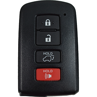 2014 - 2019 Toyota Highlander 4 Button Smart Remote w/ Hatch - Emergency key included - HYQ14FBA (A/G Board)