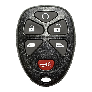 2005 - 2011 OEM GM 6 Button Keyless Entry Remote Fob w/ Remote Start - KOBGT04A