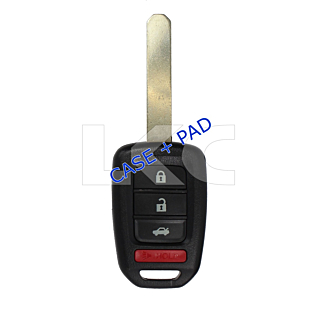 *SHELL & PAD ONLY* Honda 4 Button Remote Head Key Casing - MLBHLIK6-1T