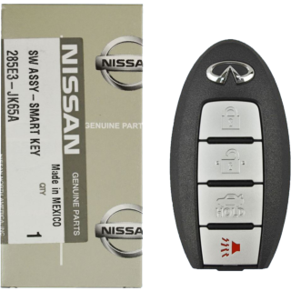 *NEW OEM* 2007 - 2015 Infiniti 4 Button Smart Key - Emergency key included - KR55WK48903