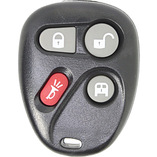 *SHELL & PAD ONLY* GM (Van) 4 Button Keyless Entry Remote Shell/Case/Housing w/ Rear Doors - KOBLEAR1XT