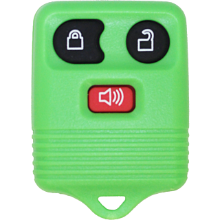 1998 - 2016 NEW Replacement Green Ford, Lincoln, Mazda, & Mercury 3 Button Keyless Entry Remote Fob - Green