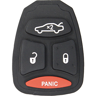 *PAD ONLY* OEM Chrysler, Dodge, Jeep 4 Button Remote Head Key Button Pad - KOBDT04A