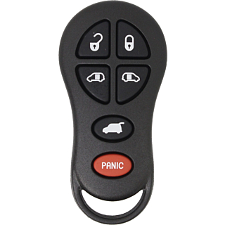 *SHELL & PAD ONLY* Chrysler/Dodge 6 Button Keyless Entry Remote Fob w/ Duel Sliding Doors - GQ43VT18T