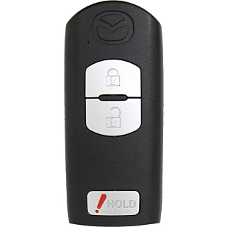 *SHELL & PAD ONLY* Mazda 3 Button Remote Casing - WAZXIT763SKE11A04