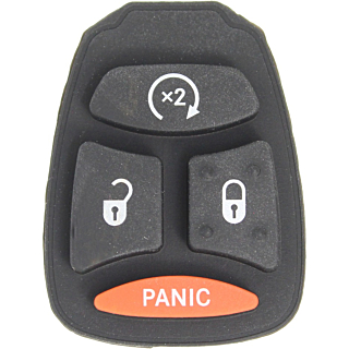 *PAIR OF* Dodge/Jeep 4 Button Remote Head Key Pad Only w/ Remote Start - KOBDT04A