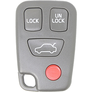 *SHELL & PAD ONLY* 1998 - 2004 Volvo 4 Button Keyless Entry Remote Fob Casing - HYQ1512J