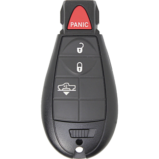 2013 - 2017 Dodge RAM 4 Button Fobik Remote w/ Air Suspension - Emergency key included - GQ4-53T