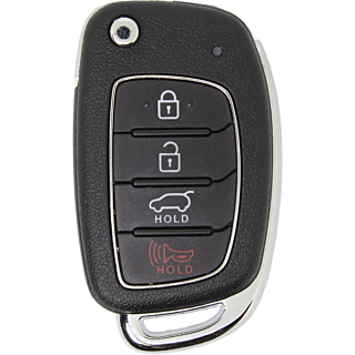 2017 - 2019 Hyundai Santa Fe 4 Button Remote Flip Key w/ Hatch - TQ8-RKE-4F31