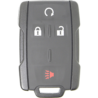 2014 - 2021 GM 4 Button Keyless Entry Remote Fob w/ Remote Start - Black Siding - M3N32337100: 315Mhz