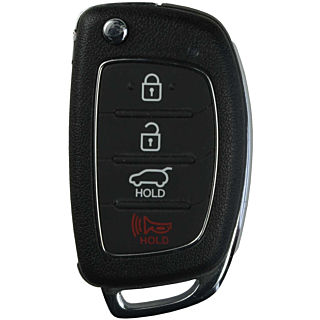 2015 - 2021 Hyundai Tucson 4 Button Flip remote w/ Hatch - High Security Flip Blade - TQ8-RKE-4F25