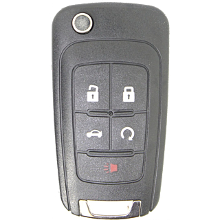 2010 - 2019 OEM Buick 5 Button Remote Flip Key w/ Remote Start - OHT01060512/V2T-01080512