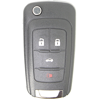 2010 - 2019 NEW Replacement GM 4 Button Remote Flip Key w/ Trunk - OHT01060512