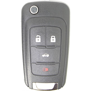 2014 - 2016 Chevrolet Impala 4 Button Remote Flip Key - KR55WK50073
