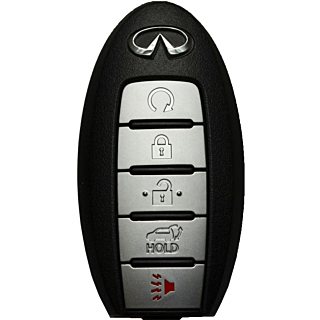 2013 - 2016 Infiniti 5 Button Smart Remote w/ Hatch - Emergency Key Included - KR5S180144014 - IC: 014 - Continental # S180144014
