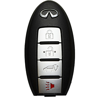 2011 - 2013 Infiniti QX56 4 Button Smart Remote w/ Hatch - Emergency Key Included - CWTWB1U787