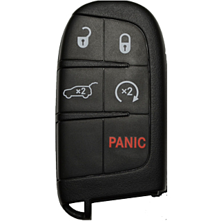 2014 - 2020 Dodge Durango 5 Button Smart Remote w/ Hatch - Emergency Key Included - M3N40821302