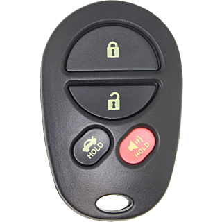 *SHELL & PAD ONLY* Toyota Avalon/Solara 4 Button Keyless Entry Remote Fob Case/Shell/Housing - GQ43VT20T