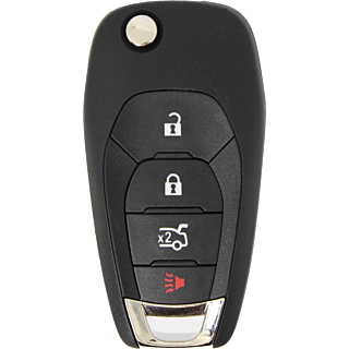 2016 - 2019 Chevrolet Cruze 'XL8 Systems Only' 4 Button Flip Key - 433MHZ - LXP-T004