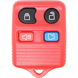 1998 - 2011 NEW Ford/Lincoln/Mercury 4 Button Keyless Entry Remote - Red - CWTWB1U331/CWTWB1U345/GQ43VT11T