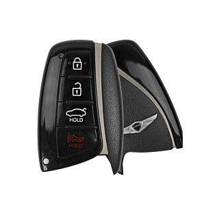 2014 - 2016 Hyundai Genesis 4 Button Smart Remote w/ Genesis Logo - Emergency key included - SY5DMFNA04