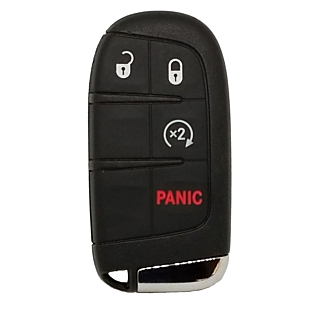 2011 - 2020 Dodge 4 Button Smart Key w/ Remote Start - Emergency key included - M3N40821302