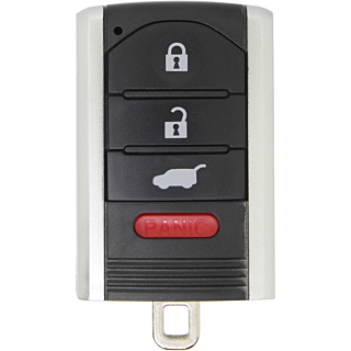*SHELL & PAD ONLY* Acura RDX 4 Button Smart Key Casing w/ Hatch - KR5434760/M3N5WY8145